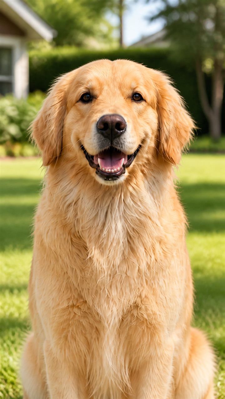 分镜2,金毛犬近景